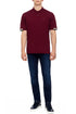 HUGO BOSS REGULAR-FIT POLO SHIRT WITH EMBROIDERED LOGO | MAROON