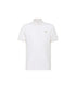PRADA PIQUE MEN'S PLAIN TRIANGLE LOGO POLO | WHITE