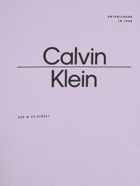 CALVIN KLEIN JEANS VARSITY LOGO T-SHIRT | LIGHT PINK