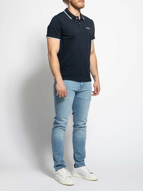 PEPE JEANS LONDON JET COTTON POLO SLIM FIT | NAVY BLUE