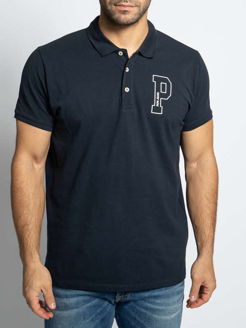 PEPE JEANS LONDON JET COTTON POLO SLIM FIT | NAVY BLUE