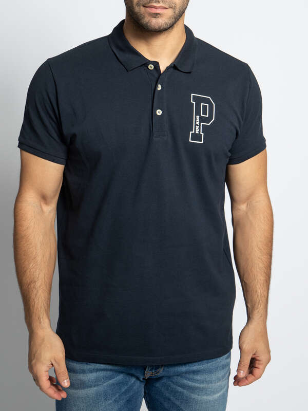 PEPE JEANS LONDON JET COTTON POLO SLIM FIT | NAVY BLUE