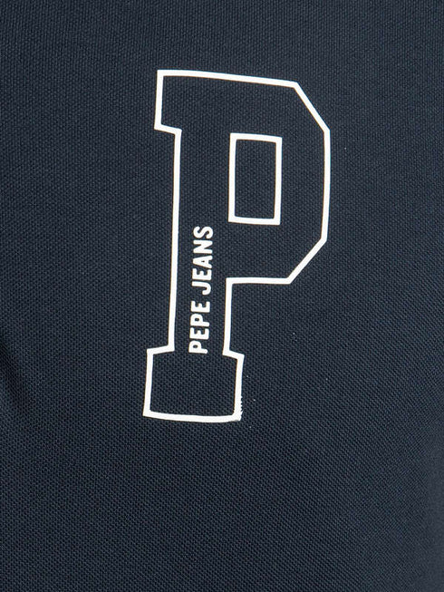 PEPE JEANS LONDON JET COTTON POLO SLIM FIT | NAVY BLUE