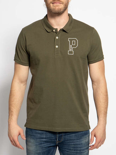 PEPE JEANS LONDON JET COTTON POLO SLIM FIT | DARK GREEN