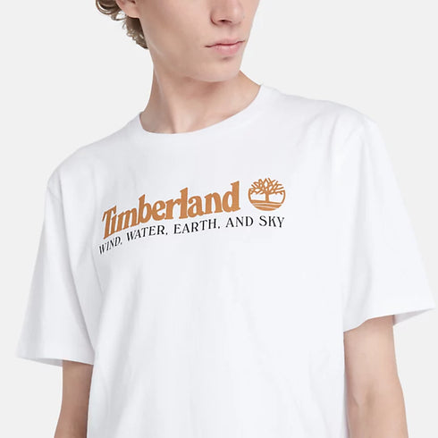 TIMERLAND STACK LOGO T-SHIRT REGULAR FIT | WHITE