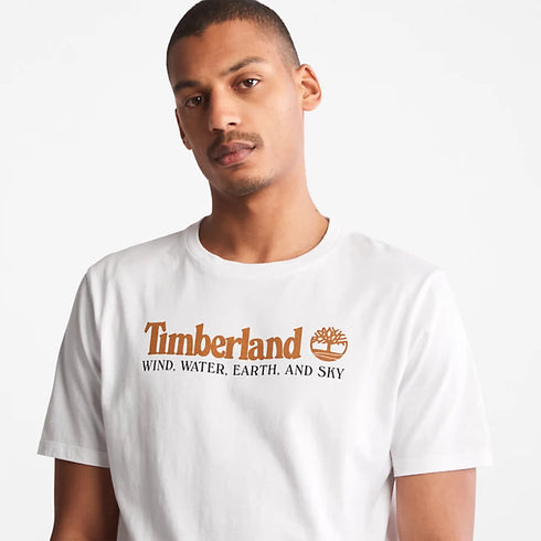 TIMERLAND STACK LOGO T-SHIRT REGULAR FIT | WHITE