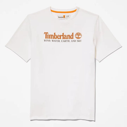 TIMERLAND STACK LOGO T-SHIRT REGULAR FIT | WHITE
