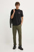 HUGO BOSS COTTON - PIQUE POLO SHIRT WITH LOGO PRINT | BLACK