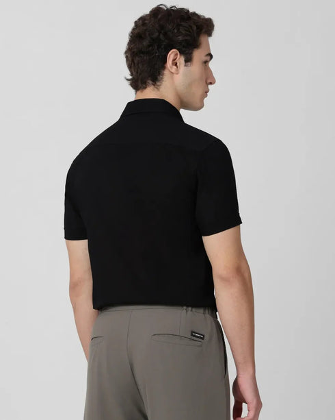 CELIO MASANTAL CASUAL HALF SLEEZES SHIRT FOR MEN – BLACK