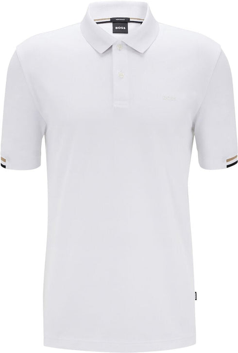 HUGO BOSS PARLAY 147 POLO SHIRT | WHITE