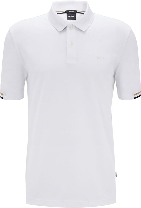 HUGO BOSS PARLAY 147 POLO SHIRT | WHITE