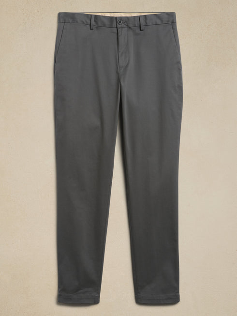 Gray Banana Republic Athletic Rapid chino pants, sleek and comfortable.