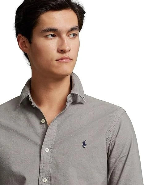 Buy light grey Polo Ralph Lauren Oxford shirt – premium quality and perfect fit.