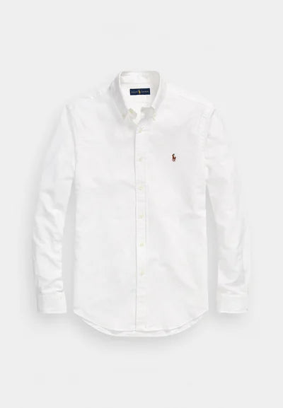 Buy white Ralph Lauren slim fit shirt – premium fabric with a perfect tailored fit.