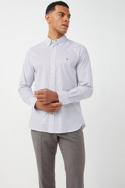 TOMMY HILFIGER - CORE FLEX SLIM FIT STRETCH SHIRT | WHITE