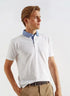 CELIO Men's Premium Polo Shirt - White, classic men's polo shirt
