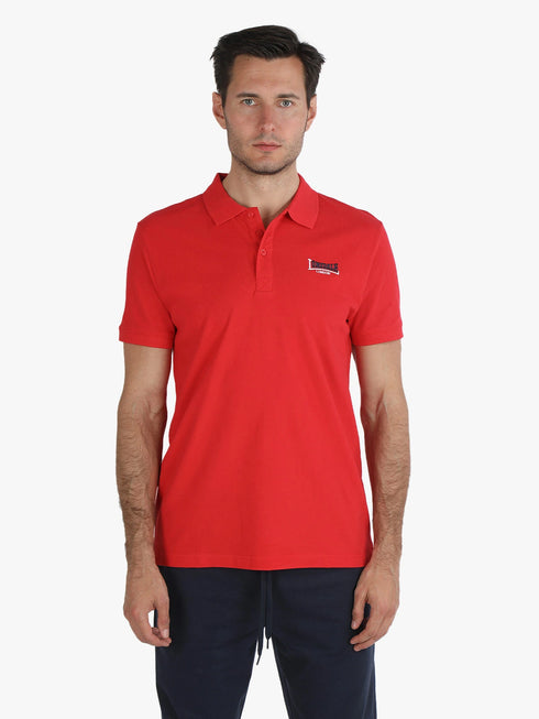 Lonsdale Men's Red Cotton Polo Shirt – Casual & Smart Wear