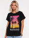 SMOG WOMEN'S PREMIUM COTTON T-SHIRT REGULAR FIT| BLACK