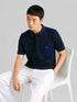 PRADA MEN'S POLO EMBROIDERY LOGO | CHARCOAL DARK GREY