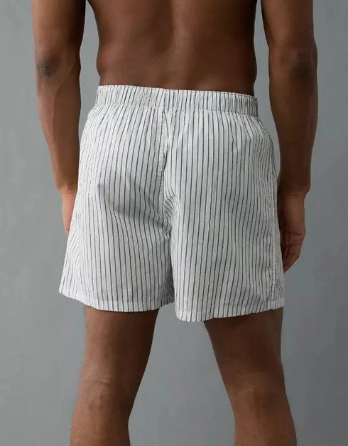 AMERICAN EAGLE white striped boxer shorts for men