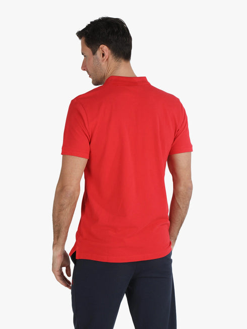 Lonsdale Men's Red Cotton Polo Shirt – Casual & Smart Wear