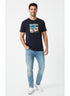 JACK & JONES MEN’S SURFING GRAPHIC T-SHIRT | NAVY BLUE