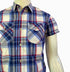 DIESEL JEANS. RIPE APRICOT CHECK SHIRT MEN | BLUE CHECK
