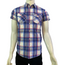 DIESEL JEANS. RIPE APRICOT CHECK SHIRT MEN | BLUE CHECK