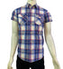 DIESEL JEANS. RIPE APRICOT CHECK SHIRT MEN | BLUE CHECK