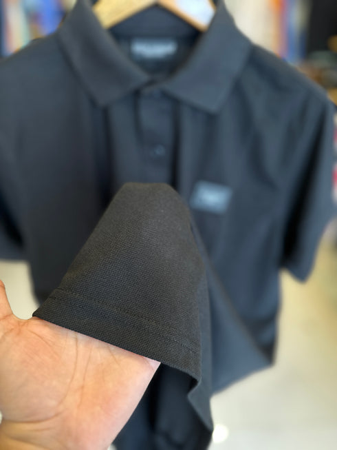 DOLCE & GABBANA MEN SLIM FIT CLASSIC POLO SHIRT | BLACK