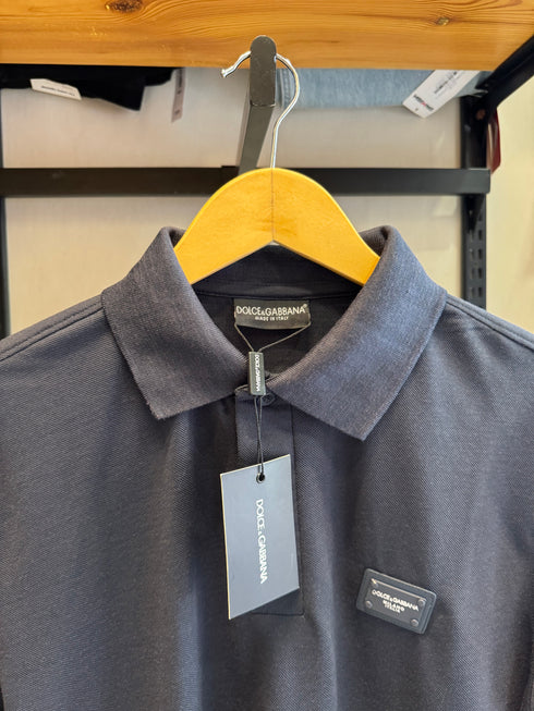 DOLCE & GABBANA MEN SLIM FIT CLASSIC POLO SHIRT | NAVY
