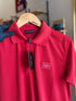 DOLCE & GABBANA MEN SLIM FIT CLASSIC POLO SHIRT | RED