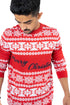 PRODUKT LEO CHRISTMAS KNIT SWEATER BLAZER, RED
