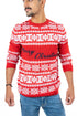 PRODUKT LEO CHRISTMAS KNIT SWEATER BLAZER, RED