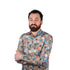 SORBINO-FINE QUALITY-TROPICAL FLORAL PRINT-COTTON SHIRT