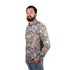 SORBINO-FINE QUALITY-TROPICAL FLORAL PRINT-COTTON SHIRT