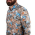 SORBINO-FINE QUALITY-TROPICAL FLORAL PRINT-COTTON SHIRT