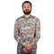 SORBINO-FINE QUALITY-TROPICAL FLORAL PRINT-COTTON SHIRT