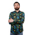 SORBINO-FINE QUALITY-TROPICAL PRINT-COTTON SHIRT