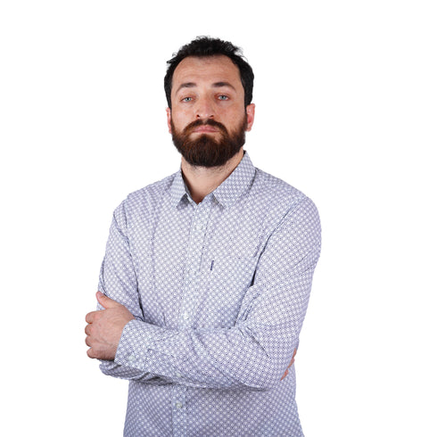 DIVERSE-MENS-OXFORD COLLECTION-CASUAL SLIM FIT-SHIRT | WHITE