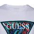 GUESS-REGULAR FIT-ROUND NECK-LOGO | WHITE