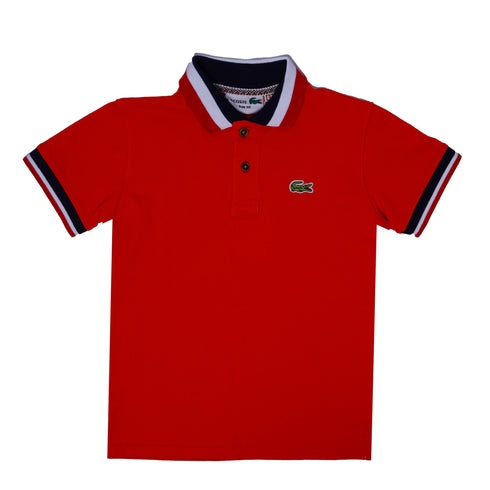 LACOSTE-KIDS-BOYS-POLO SHIRT | DARK ORANGE