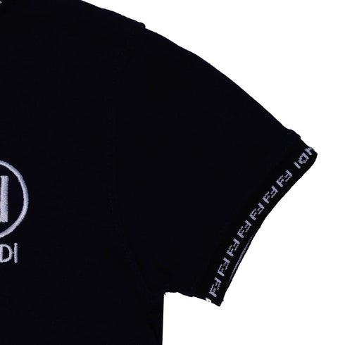 FENDI KIDS POLO SHIRTS BOYS | NAVY BLUE