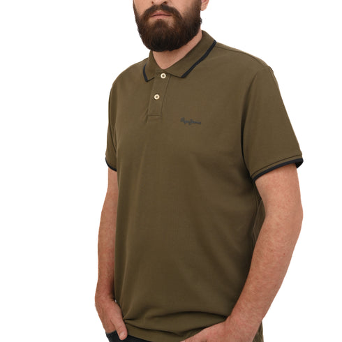 PEPE JEANS LONDON JET COTTON POLO SLIM FIT | DARK GREEN – MEN'S PREMIUM POLO SHIRT