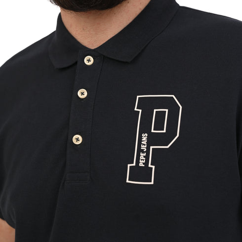 PEPE JEANS LONDON JET COTTON POLO SLIM FIT | NAVY BLUE