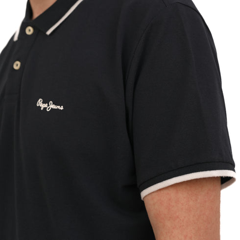 PEPE JEANS LONDON JET COTTON POLO SLIM FIT | NAVY BLUE