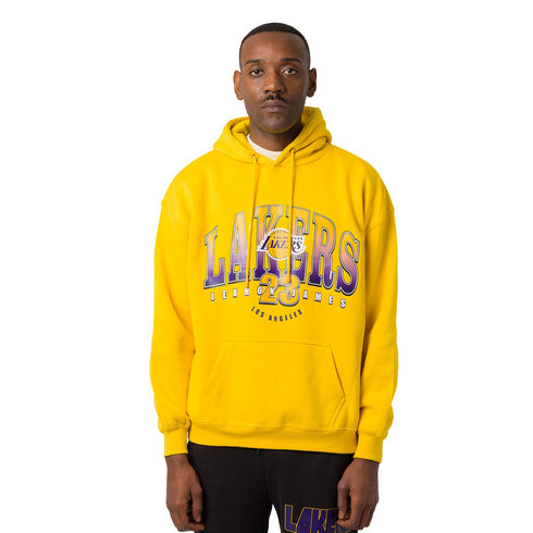LOS ANGELES LAKERS HOODIE – OVERSIZED NBA LOGO SWEATSHIRT FOR MEN | YELLOW