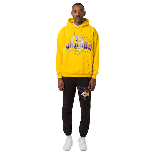 LOS ANGELES LAKERS HOODIE – OVERSIZED NBA LOGO SWEATSHIRT FOR MEN | YELLOW