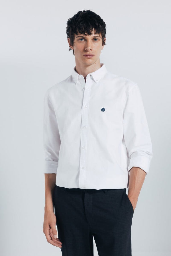 SPRINGFIELD OXFORD SHIRT – REGULAR FIT | WHITE