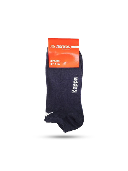 KAPPA- 3 PAIRS OF HALF SOCKS MAN-WOMAN-UNISEX | BLUE
